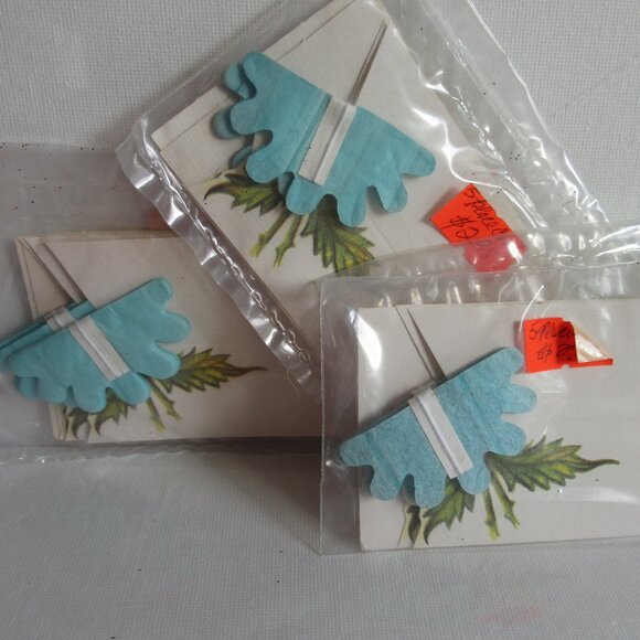 Shades of Blue Wedding Place Holders, Floral, Accent, Event, Decor, Vintage - Picture 6 of 10